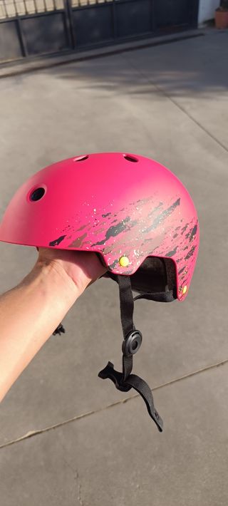 Casco Oxelo - Rojo con diseño
