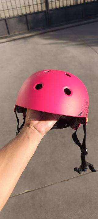 Casco Oxelo - Rojo con diseño