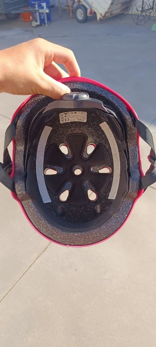 Casco Oxelo - Rojo con diseño