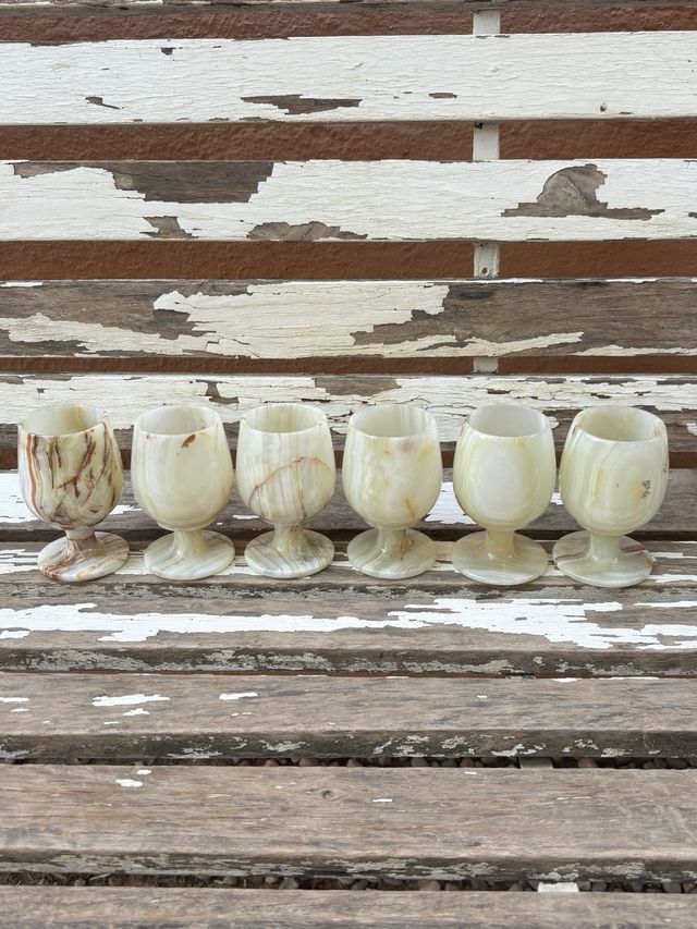 5 Copas de mármol