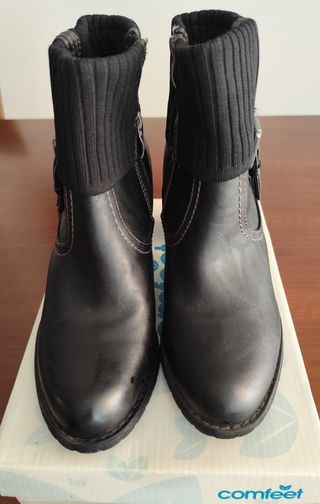 Botas Comfeet mujer tacón negro