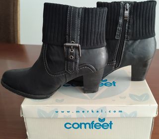 Botas Comfeet mujer tacón negro