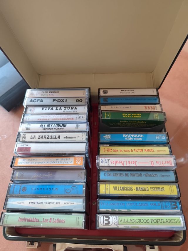 Maletín Porta-Cassettes Vintage