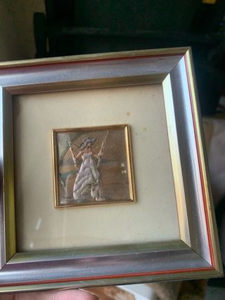 Cornice vintage in legno