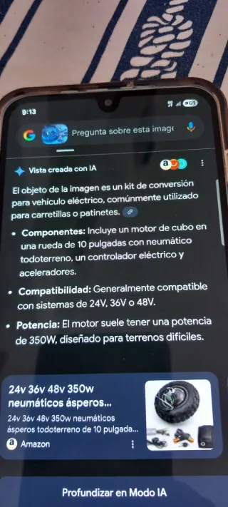 Rueda motor kit eléctrico