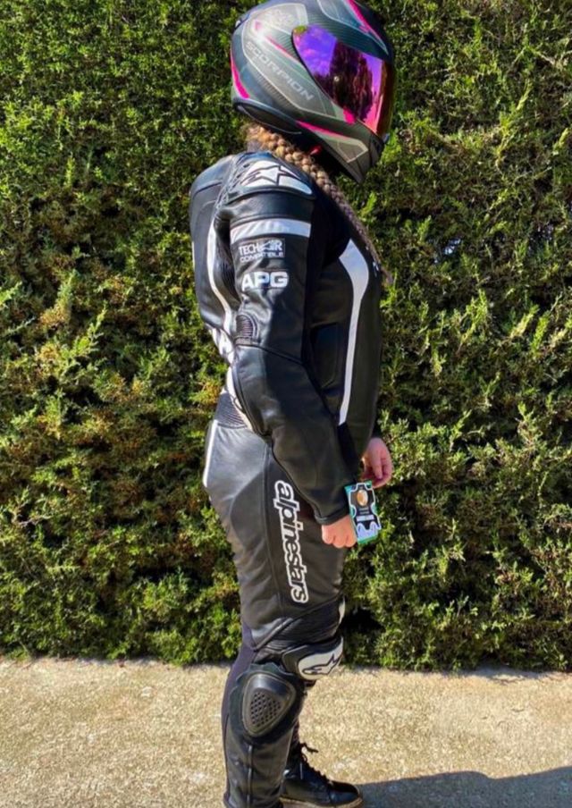 Mono moto Alpinestars negro-blanco