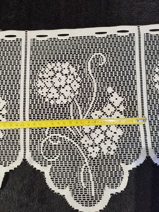 Visillo blanco - Cortina encaje-26 metros