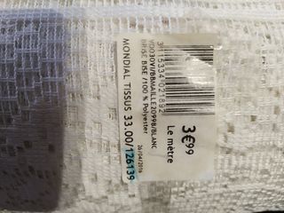 Visillo blanco - Cortina encaje-26 metros