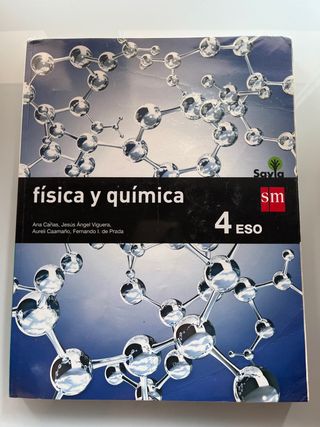 libro de texto  Física y química. 4 ESO. Savia