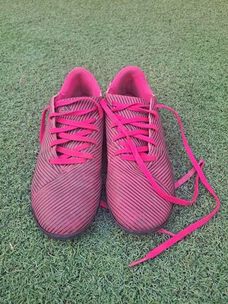 Botas fútbol Adidas rosa