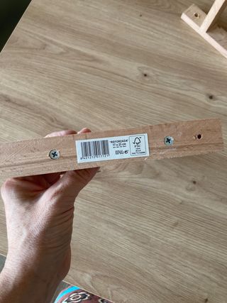 3 Soportes de madera para estantes