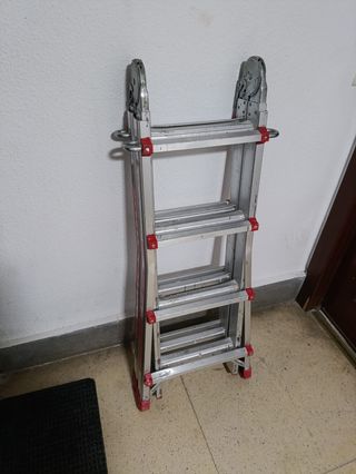 Escalera aluminio ligera y versátil