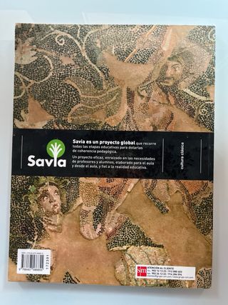 Libro de texto Cultura clásica I. ESO. Savia