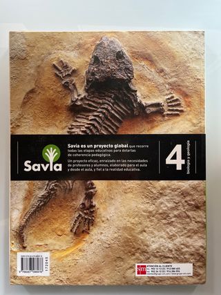 Libro de texto  Biología y geología. 4 ESO. Savia