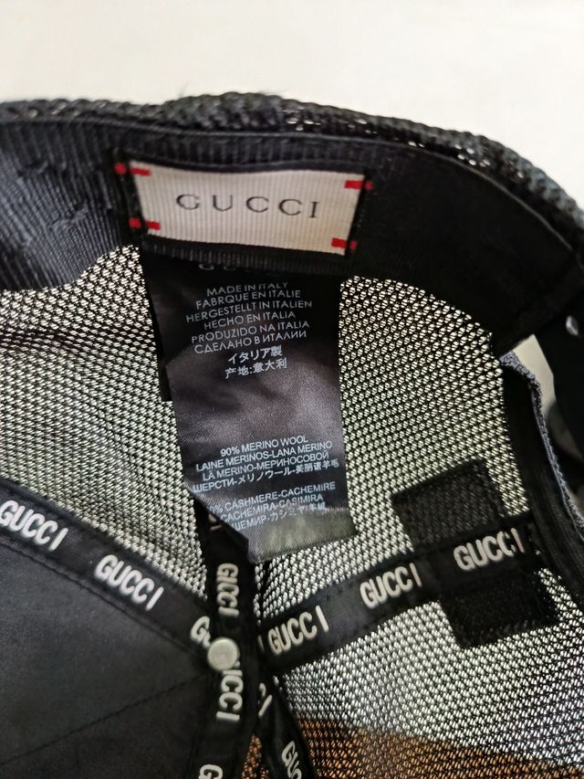 Gorra Gucci negra
