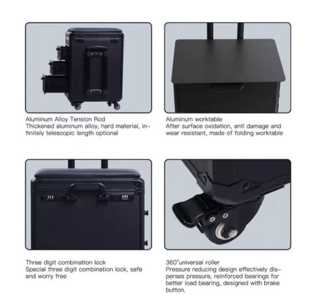 ¡OFERTA! Carro tatuador profesional + reposabrazos