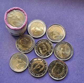 2002. 9 monedas de 2euros España SC