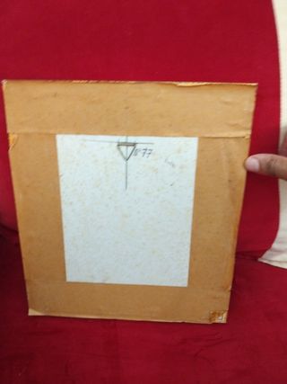 Cuadro antiguo - Dibujo a carboncillo