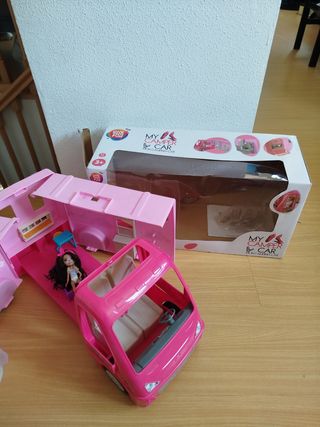 Juego caravana, coche, juguete para niñas