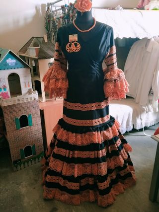 Traje Flamenca gitana sevillana talla 42 