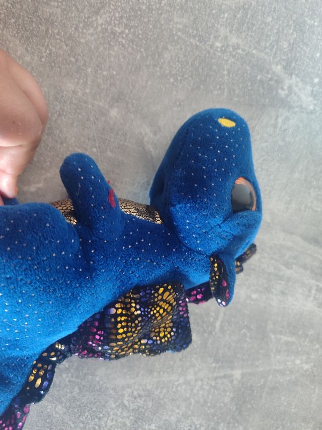 Dragón Ty Beanie Boos azul