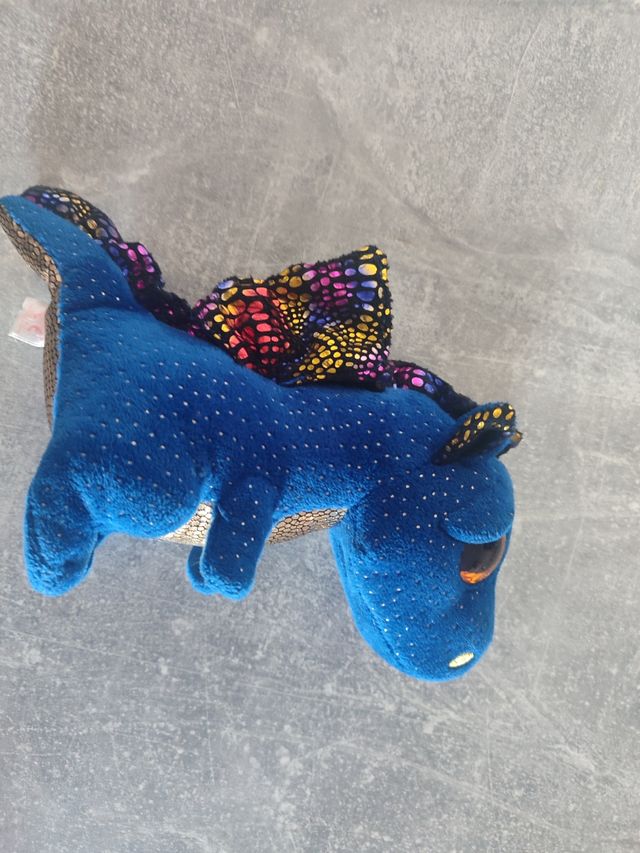 Dragón Ty Beanie Boos azul