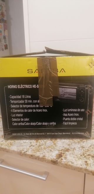 Horno eléctrico Sareba HE-SRB18Z - 18L