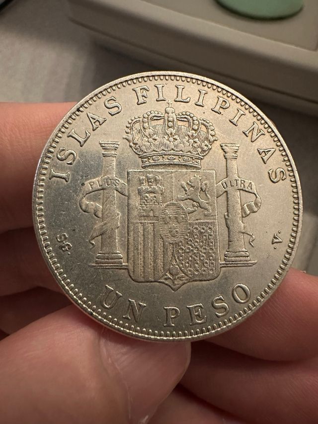 Moneda 1 Peso Islas Filipinas 1897