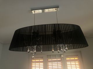 Lámpara salón negra - Moderna