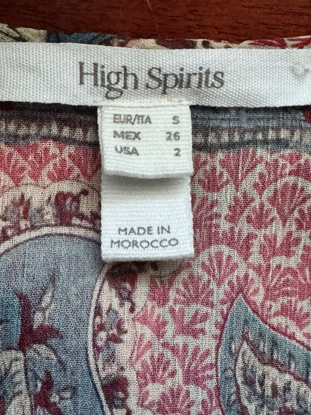 Vestido largo Springfield estampado S