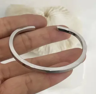 PULSERAS PLATA RÍGIDAS