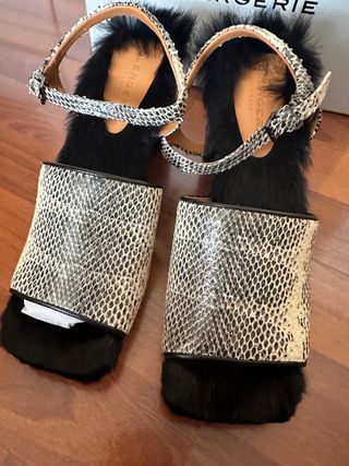 Sandalias Clergerie Piel Serpiente
