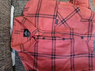 Camisa Rip Curl XL roja cuadros. Talla niño 16 XL