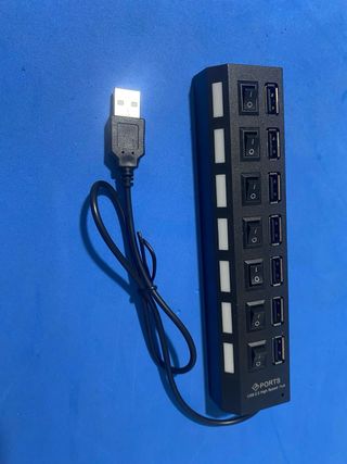 adaptador USB 2.0 7 puertos