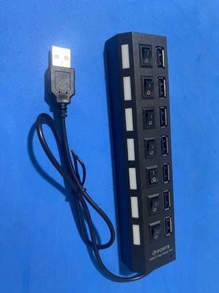adaptador USB 2.0 7 puertos