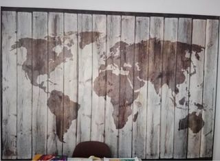 cuadro mapa mundo ikea