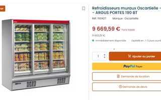 Vitrina frigorífica Oscartielle 3 puertas