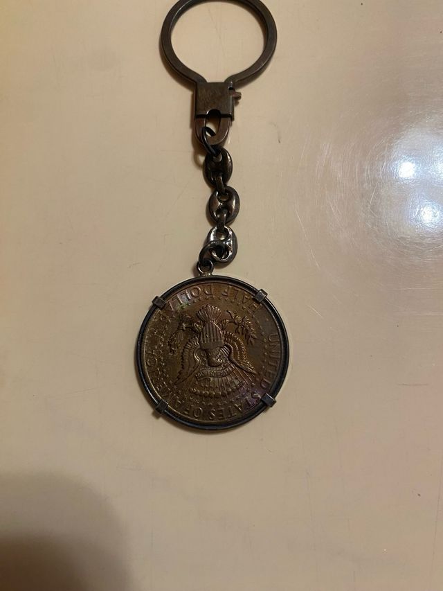 Llavero con monedas JFK
