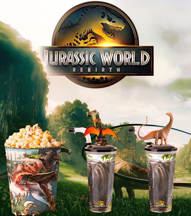 Set Jurassic World Rebirth - Bicchieri & Latta