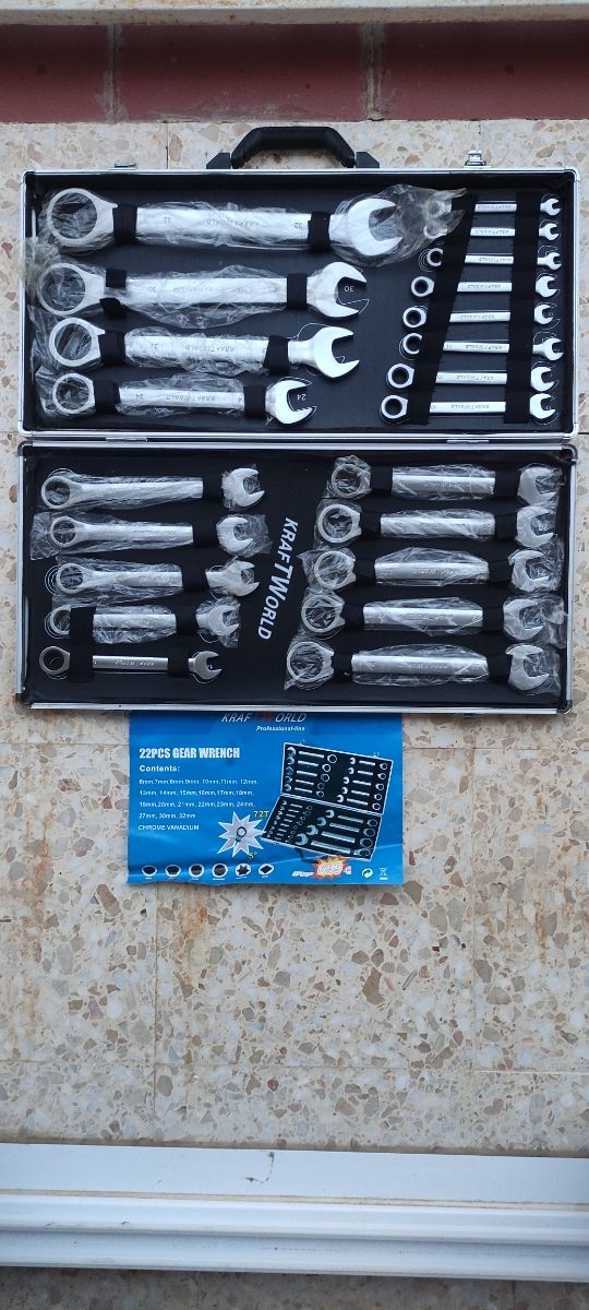 Juego Llaves Fijas Carraca 22pcs KraftWorld