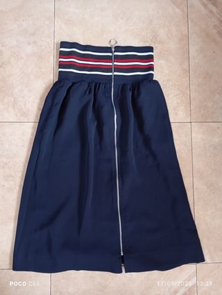 Falda  Zara azul