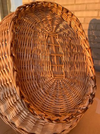 Cesto mimbre beige - Macetero