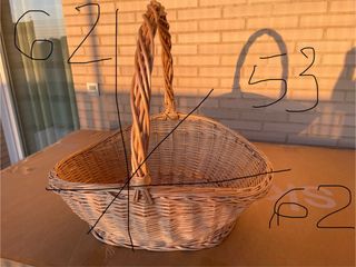 Cesto mimbre beige - Macetero