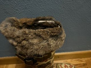 Botas agua florales con pelo