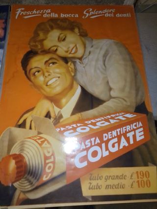 Locandina Colgate e Palmolive anni '50