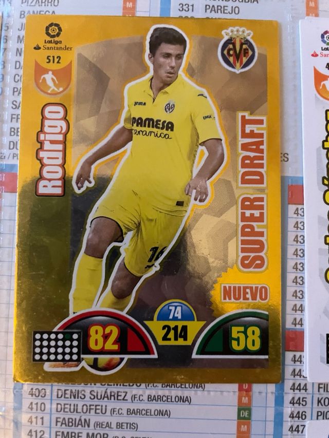 Cromo Rodrigo SuperDraft LaLiga adrenalyn