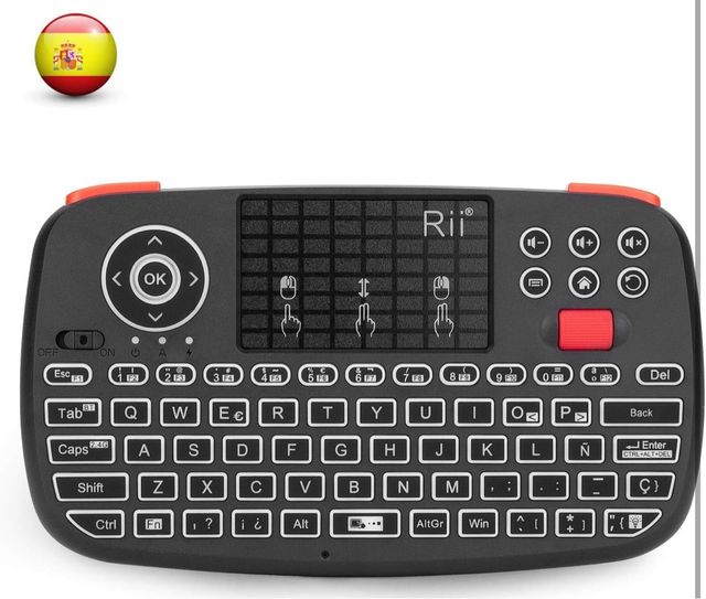 Teclado Rii inalámbrico 2 en 1
