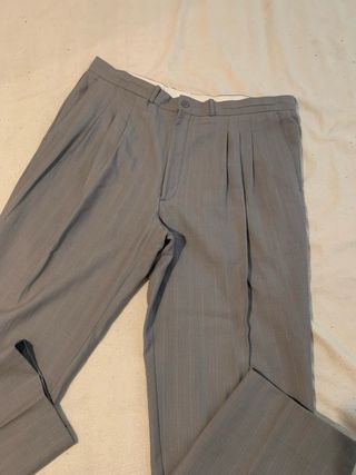Pantalones grises a rayas vintage
