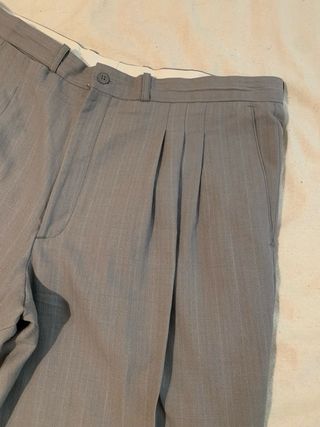 Pantalones grises a rayas vintage