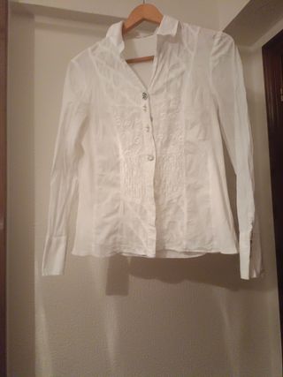 Blusa blanca mujer - elegante